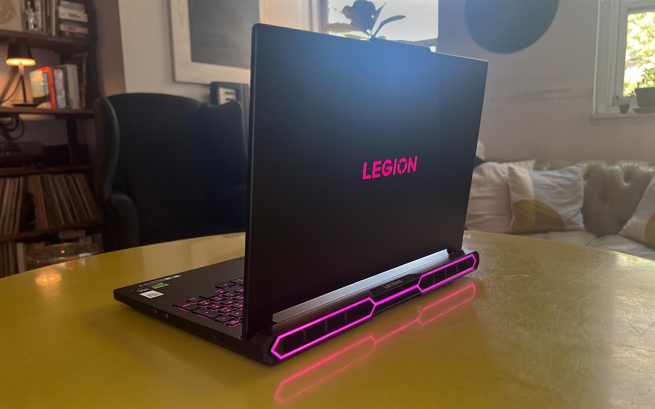 Lenovo Legion Pro 7i rear view.